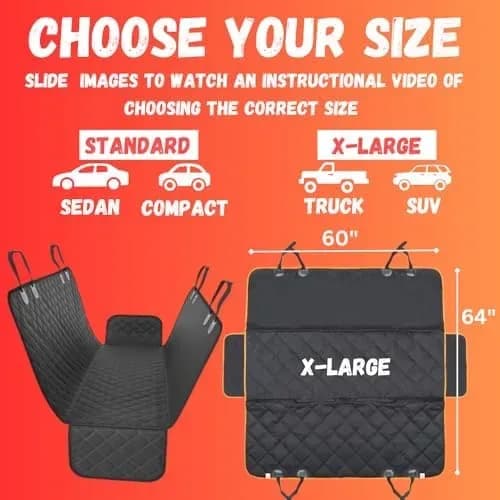 Key features of the waterproof dog car seat cover