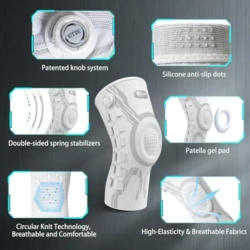 Key features of the dial adjustable knee brace
