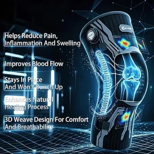Adjustable knee brace size and measuring guide
