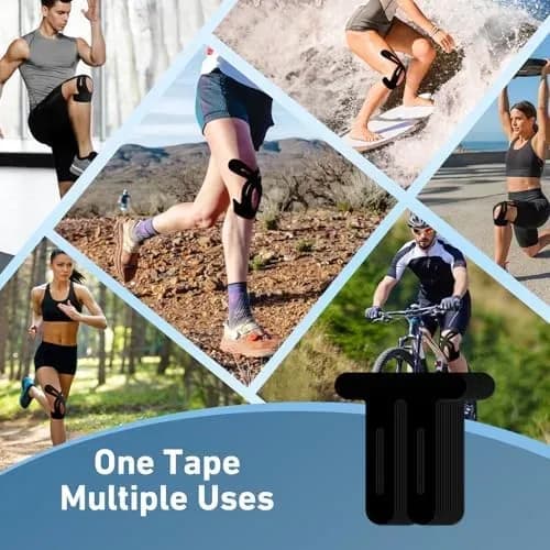 How to apply kinesiology tape for knee step by step