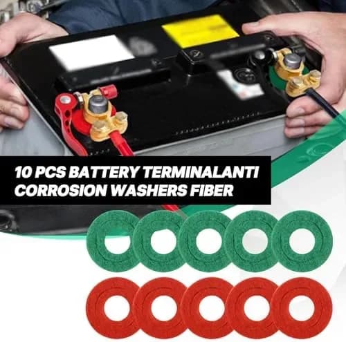 Detail of the battery terminal cleaner metal case and cap