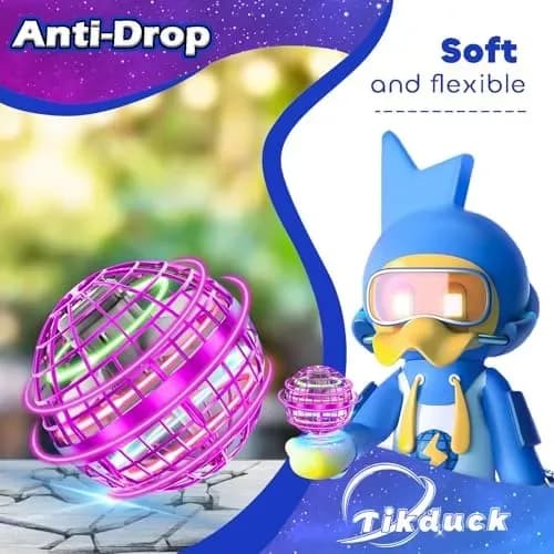 Key features of the hand-controlled flying orb ball
