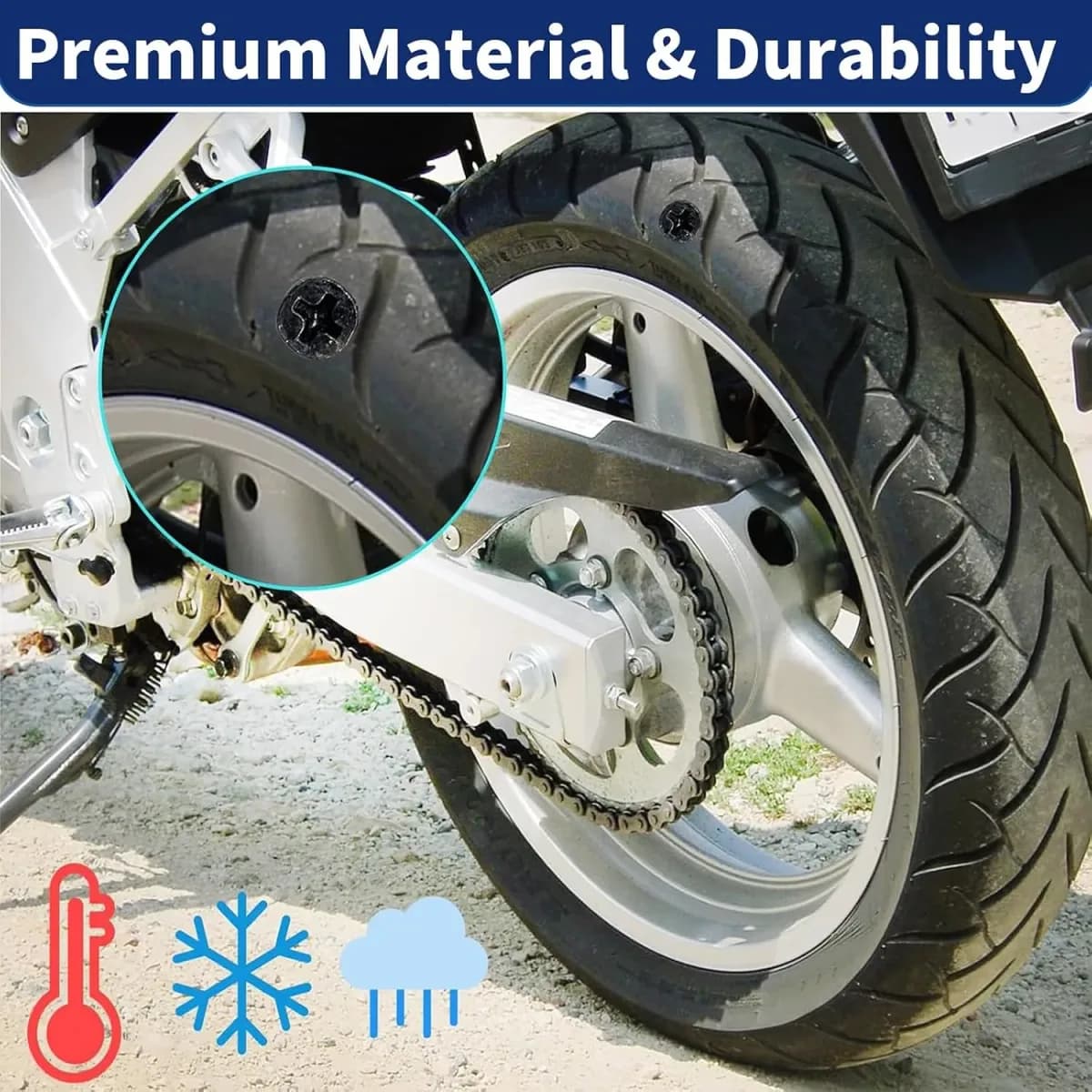 Key features of the screw-in tire plug kit