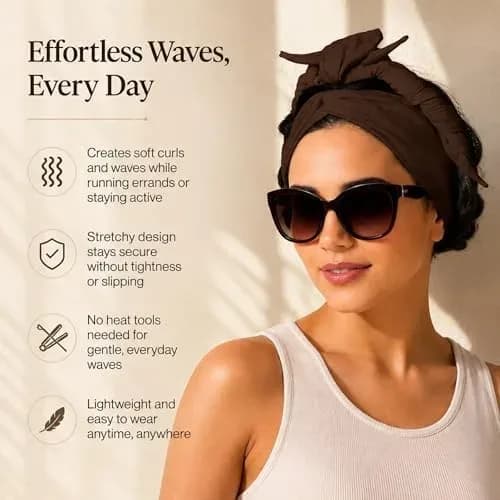 Key features of the heatless curling headband at a glance