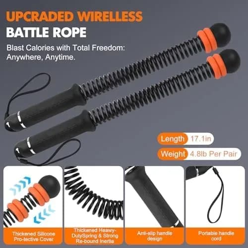 How to use cordless battle ropes for upper-body training