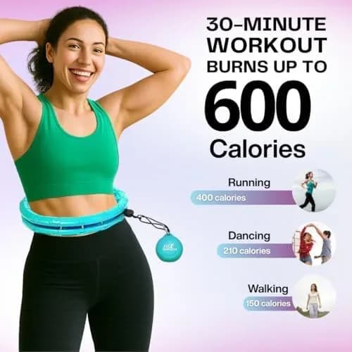 How to use the weighted hula hoop step by step