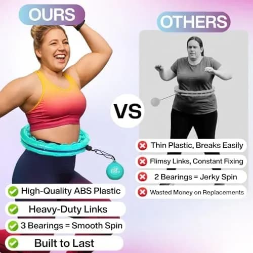 Key features of the infinity weighted hula hoop