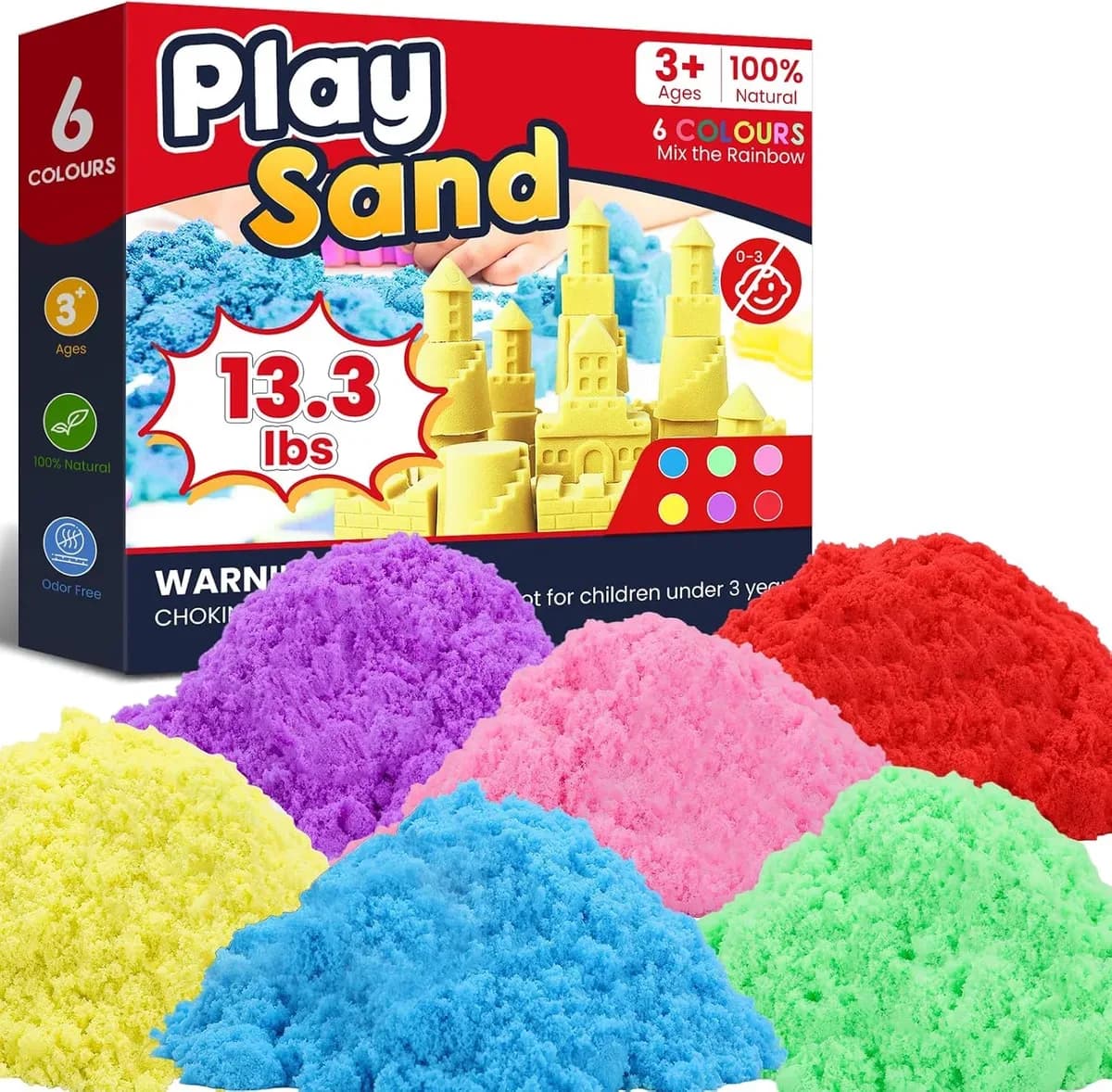 Kinetic play sand for kids in the 13.3 lb pack