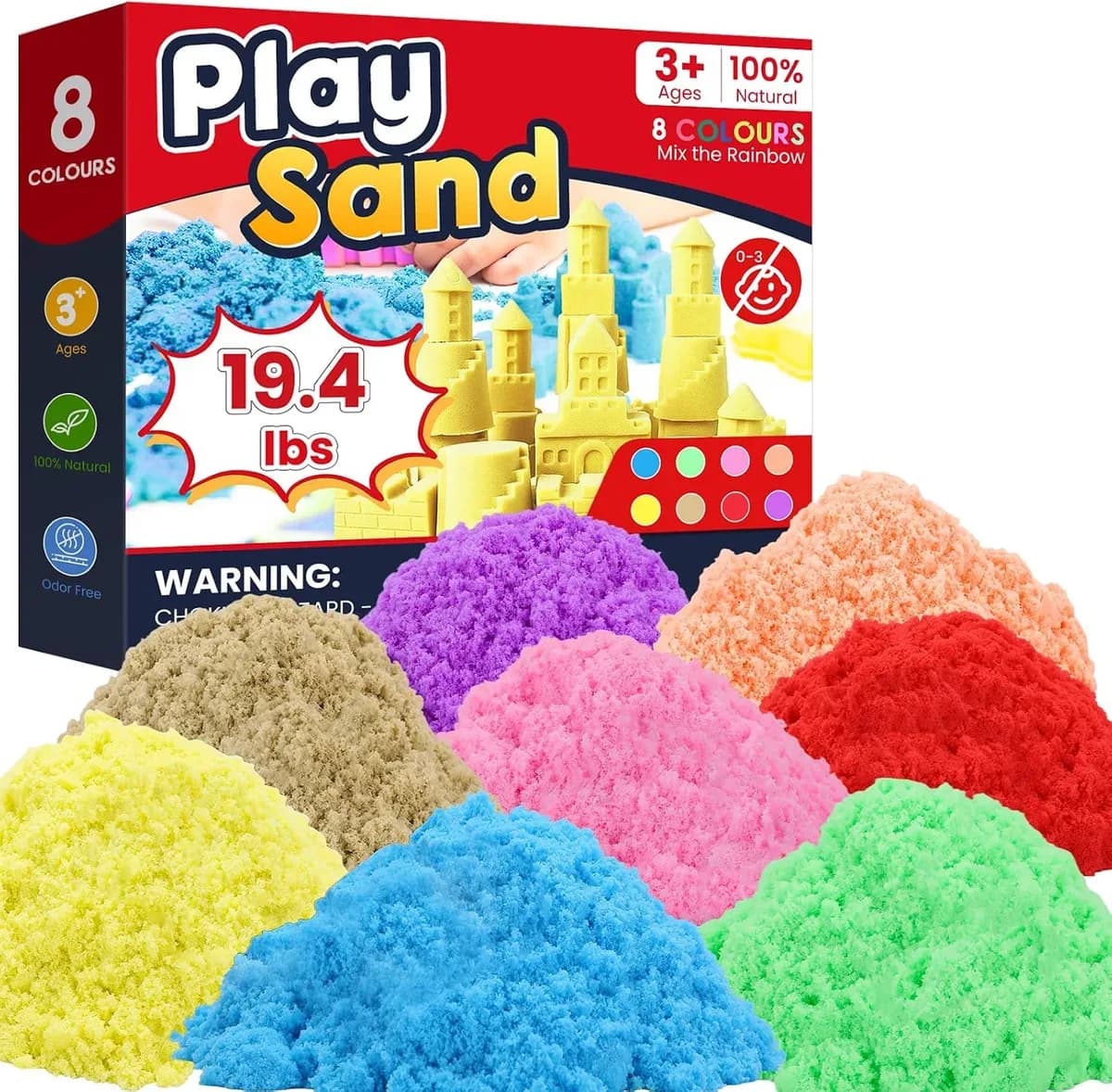 Kinetic play sand for kids in the 19.4 lb pack