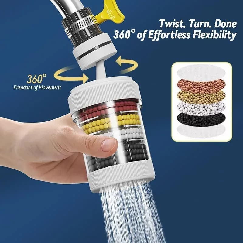 How to install the faucet water filter without tools