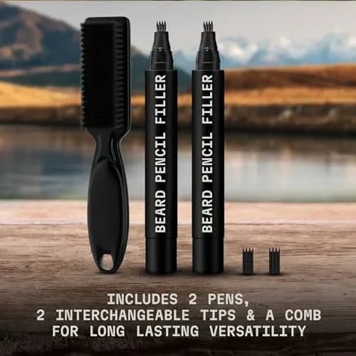 How to use the beard filler pen and blending brush