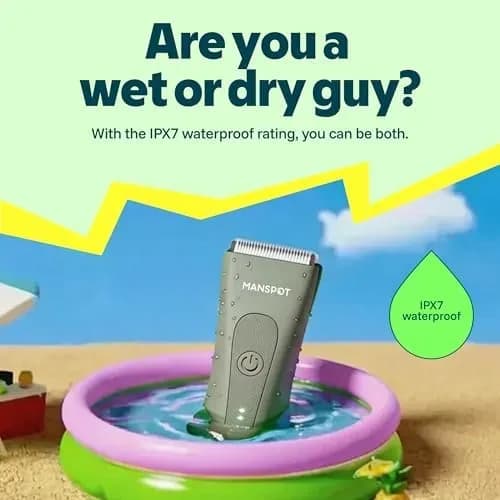 Key features of the waterproof body hair trimmer
