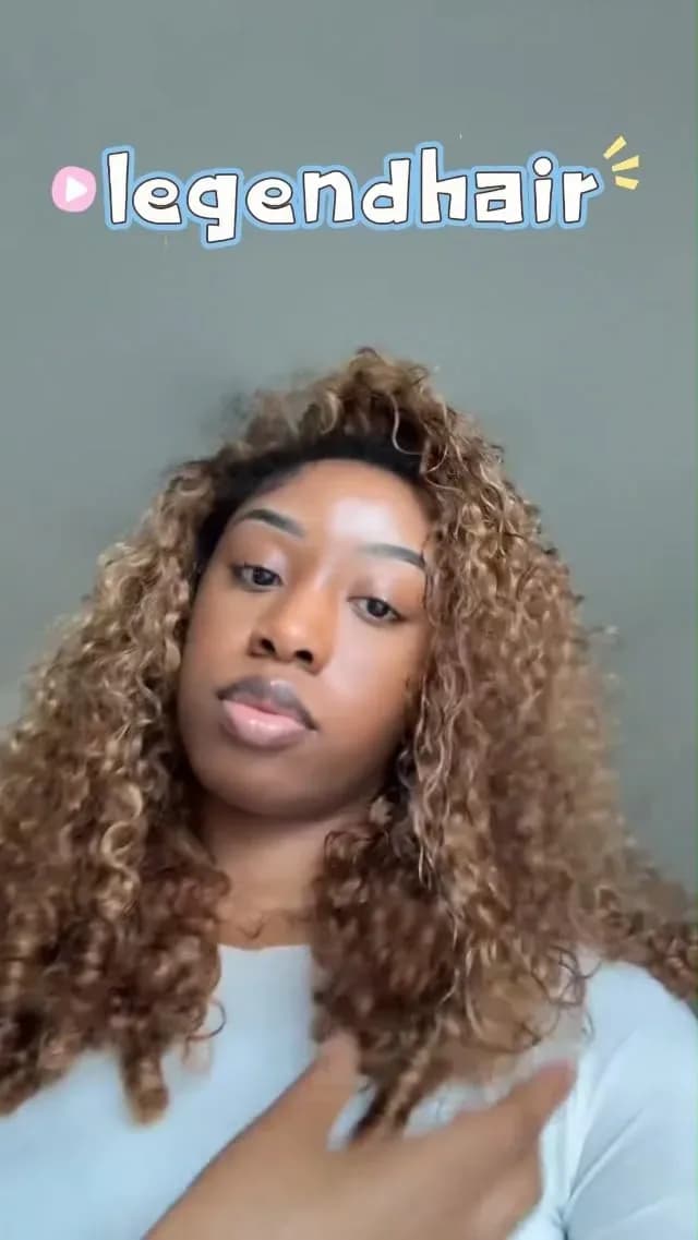 Ombre curly half wig package contents